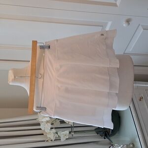 Prince Womens Double Tier Perforated White PerformanceTennis/Pickleball Skort‎ M